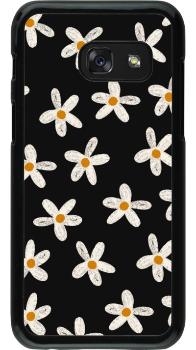 Coque Samsung Galaxy A3 (2017) - Easter 2024 white on black flower
