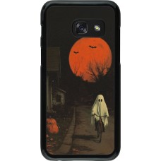 Coque Samsung Galaxy A3 (2017) - Halloween 2025 Ghost on a bicycle