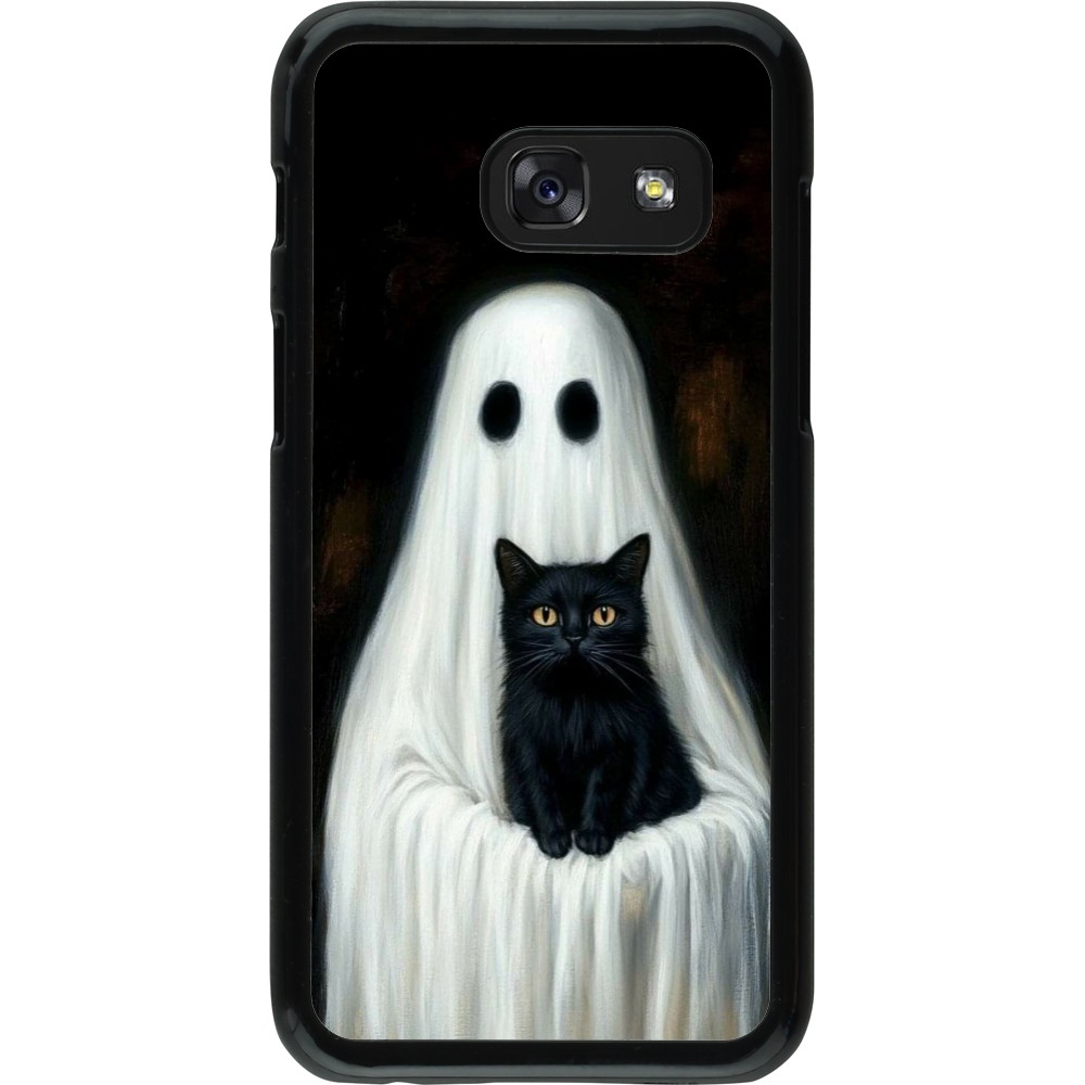 Coque Samsung Galaxy A3 (2017) - Halloween 2025 Ghost with black cat