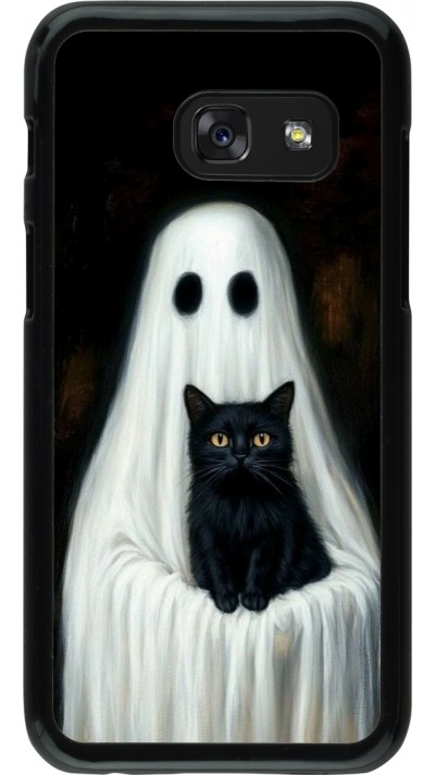Coque Samsung Galaxy A3 (2017) - Halloween 2025 Ghost with black cat