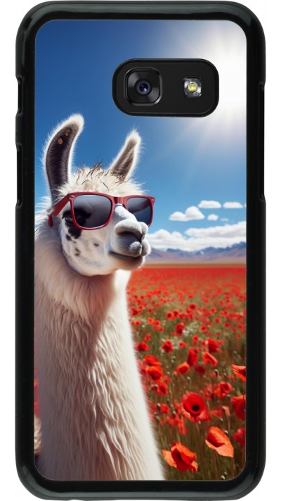 Coque Samsung Galaxy A3 (2017) - Lama Chic en Coquelicot