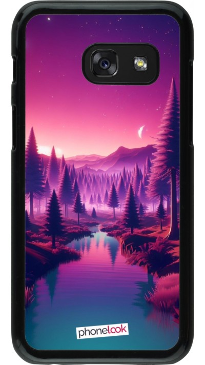 Coque Samsung Galaxy A3 (2017) - Paysage Violet-Rose