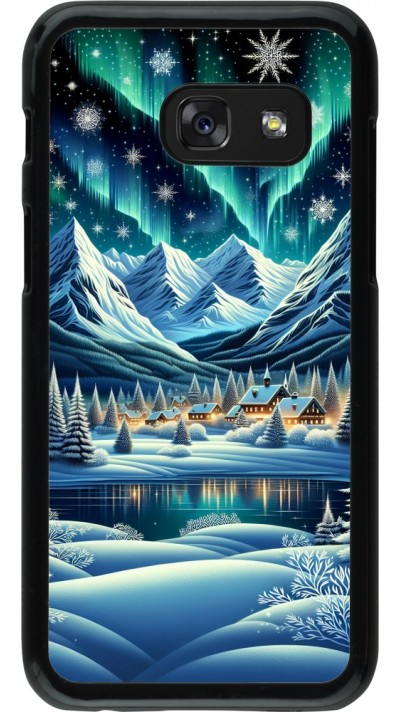 Coque Samsung Galaxy A3 (2017) - Snowy Mountain Village Lake night