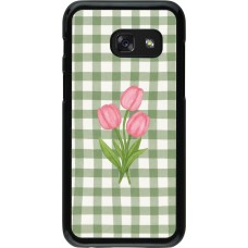 Coque Samsung Galaxy A3 (2017) - Green vichy tulips Spring 2026