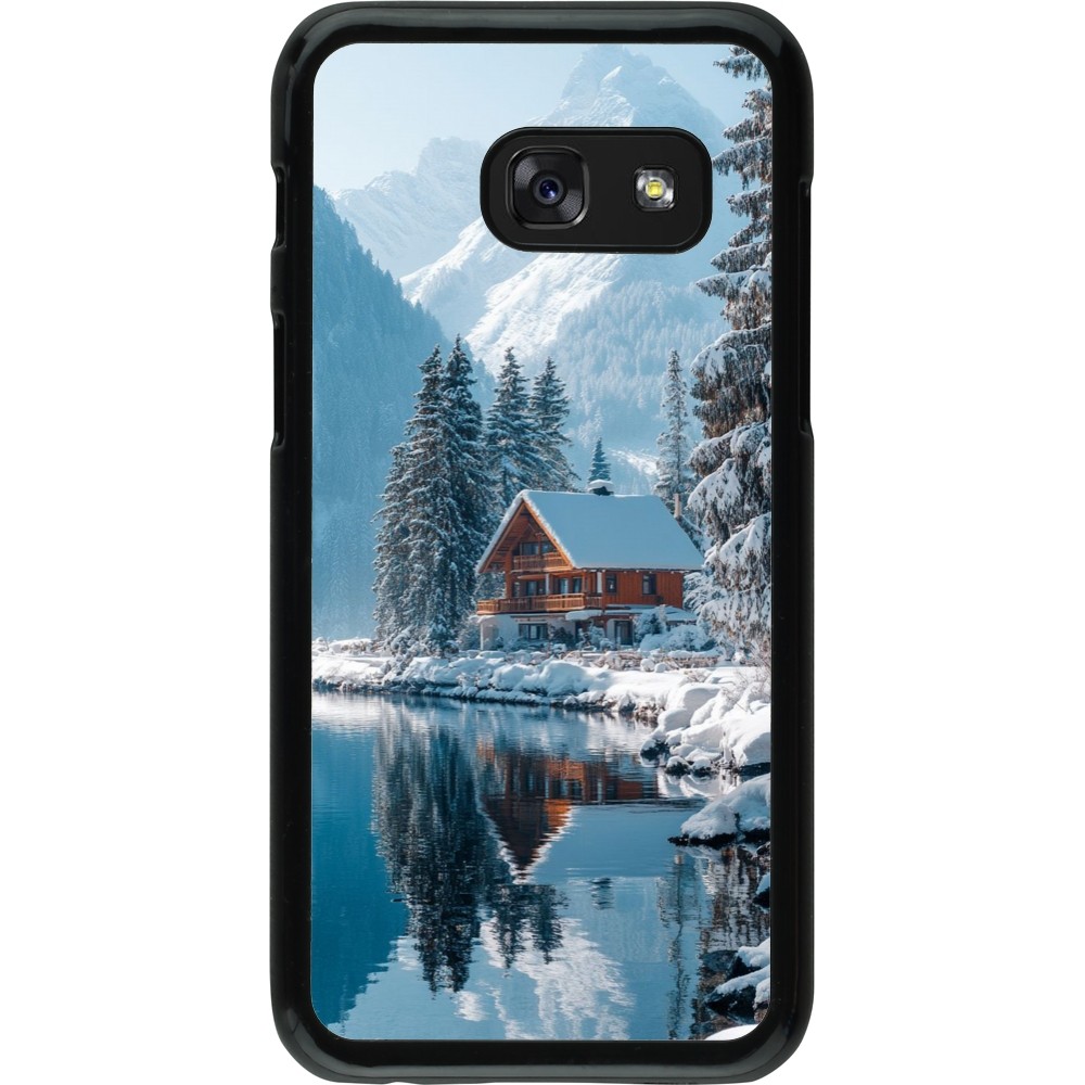 Coque Samsung Galaxy A3 (2017) - Winter 25 Winter house forest day