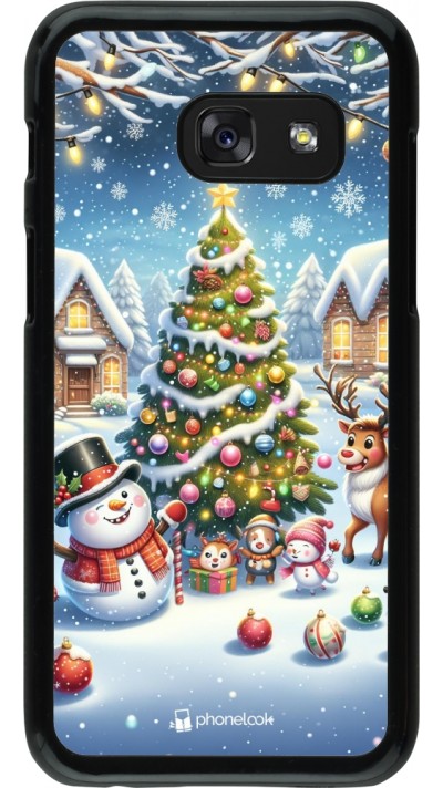 Coque Samsung Galaxy A3 (2017) - Noël 2023 bonhomme de neige et sapin