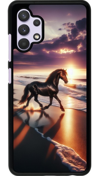 Coque Samsung Galaxy A32 - Cheval majestueux plage