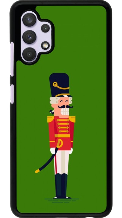 Coque Samsung Galaxy A32 - Christmas 25 Nutcracker Green