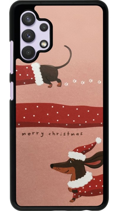Coque Samsung Galaxy A32 - Christmas 25 Teckel Merry Xmas