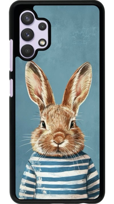 Coque Samsung Galaxy A32 - Easter 2026 Rabbit navy