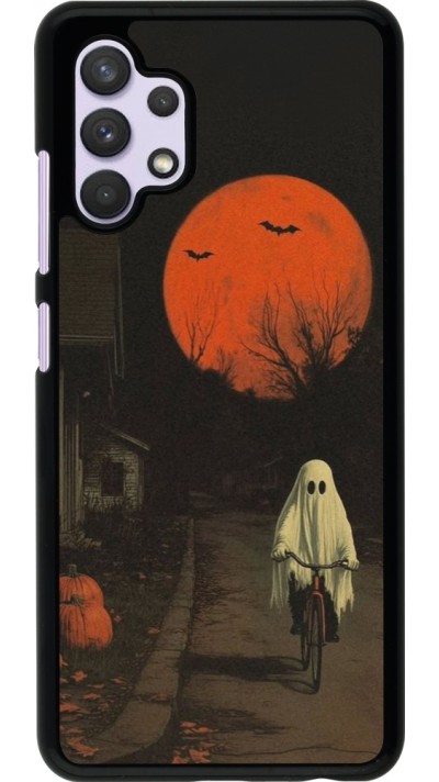 Coque Samsung Galaxy A32 - Halloween 2025 Ghost on a bicycle