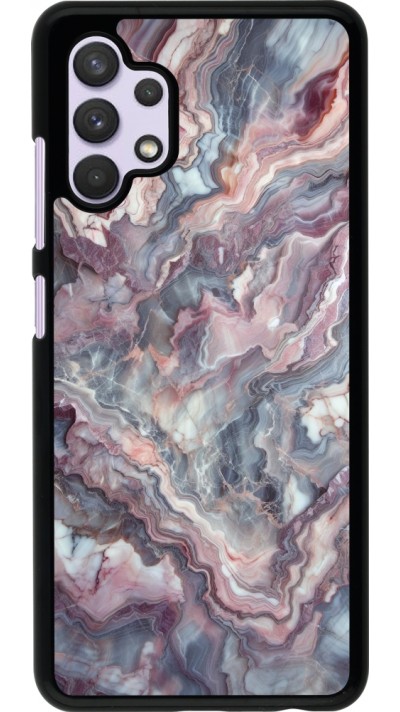 Coque Samsung Galaxy A32 - Marbre violette argentée
