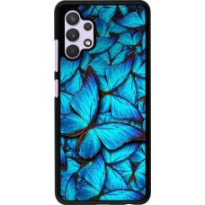 Coque Samsung Galaxy A32 - Papillon - Bleu