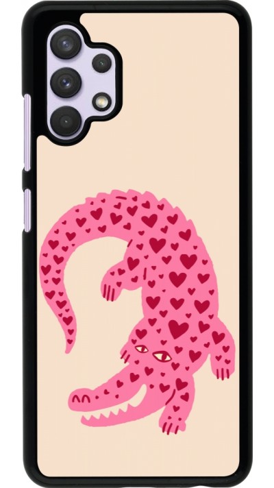 Coque Samsung Galaxy A32 - Pink crocodile 2026