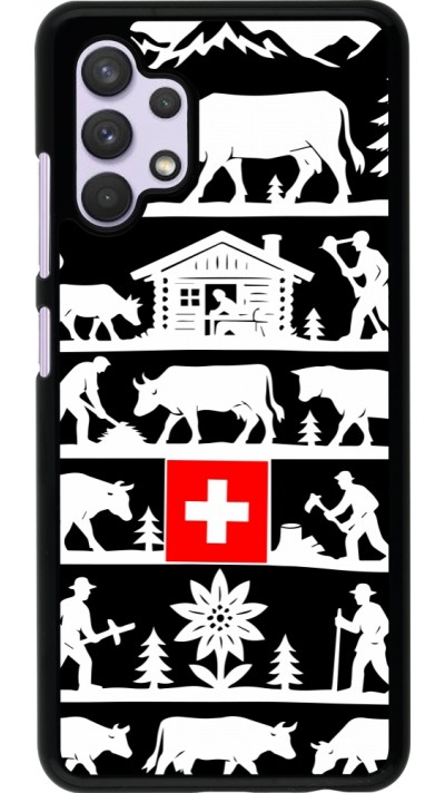 Coque Samsung Galaxy A32 - Poya Suisse 1 noir