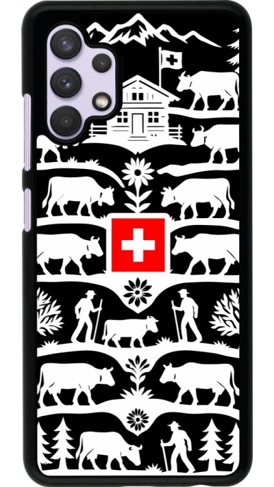 Coque Samsung Galaxy A32 - Poya Suisse 3 noir