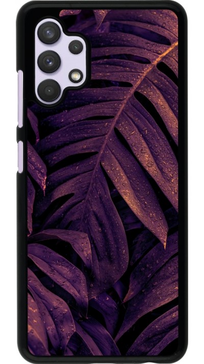 Coque Samsung Galaxy A32 - Purple Light Leaves