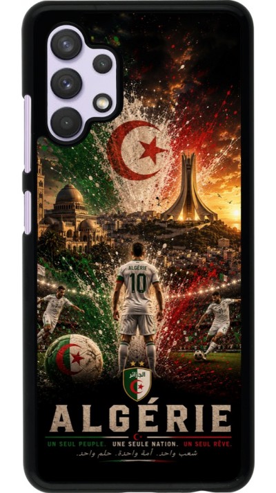 Coque Samsung Galaxy A32 - Football Algérie splash 2026