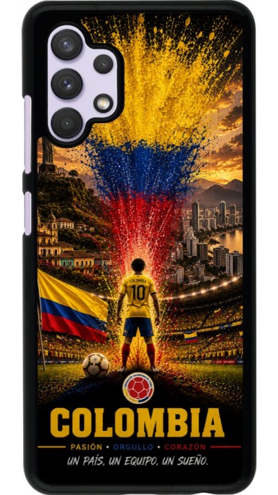 Coque Samsung Galaxy A32 - Football Colombie splash 2026