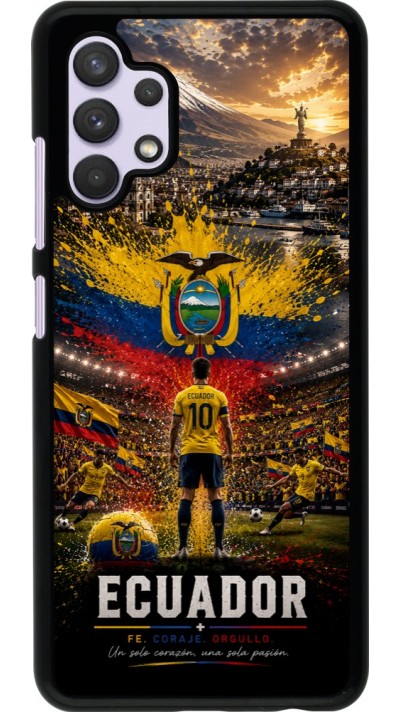 Coque Samsung Galaxy A32 - Football Équateur splash 2026
