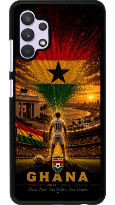 Coque Samsung Galaxy A32 - Football Ghana splash 2026