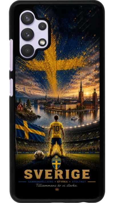 Coque Samsung Galaxy A32 - Football Suède splash 2026