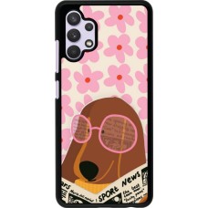 Coque Samsung Galaxy A32 - Dog with newspaper 2026