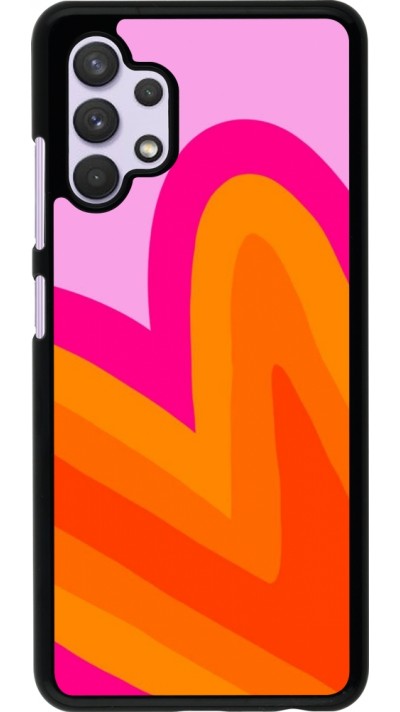 Coque Samsung Galaxy A32 - Valentine 2024 heart gradient