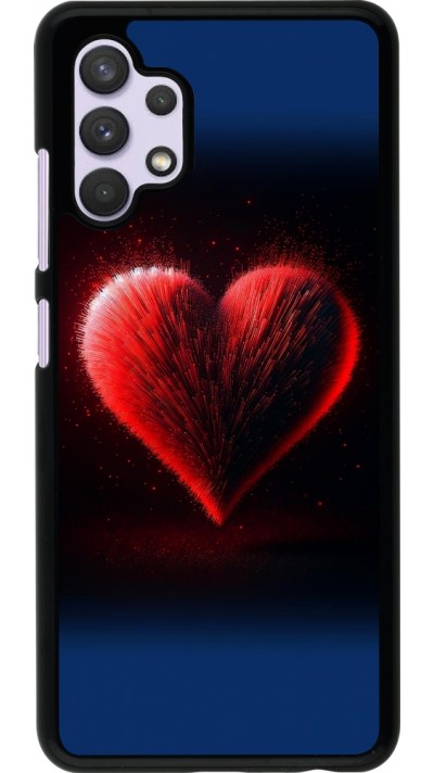 Coque Samsung Galaxy A32 - Valentine 2025 coeur rouge