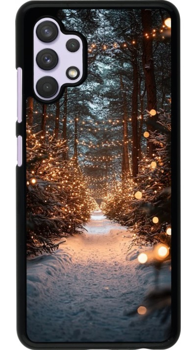 Coque Samsung Galaxy A32 - Winter 25 Winter snowy road
