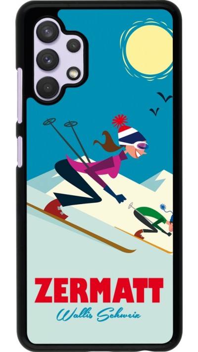 Coque Samsung Galaxy A32 - Zermatt Ski Downhill