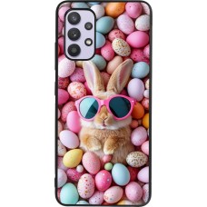 Coque Samsung Galaxy A32 - Silicone rigide noir Easter 2026 Rabbit fun