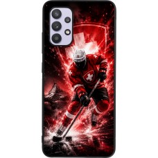 Coque Samsung Galaxy A32 - Silicone rigide noir Hockey World Championship Player