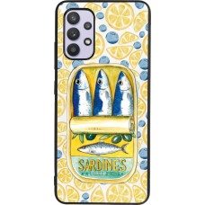 Samsung Galaxy A32 Case Hülle - Silikon schwarz Sardines in oil 2026