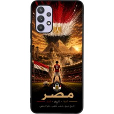 Coque Samsung Galaxy A32 - Silicone rigide noir Football Égypte splash 2026
