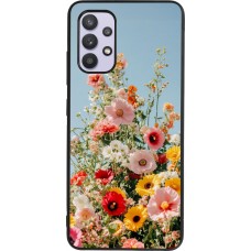 Coque Samsung Galaxy A32 - Silicone rigide noir Spring flowers 2026