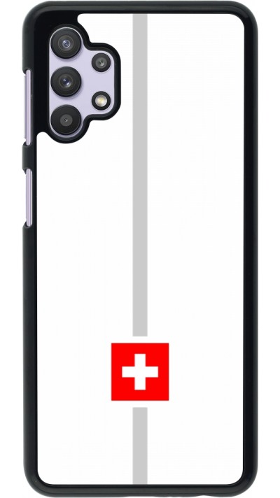Coque Samsung Galaxy A32 5G - Canton CH blanc