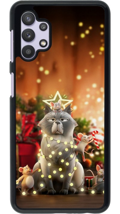 Samsung Galaxy A32 5G Case Hülle - Christmas 25 Xmas Cat