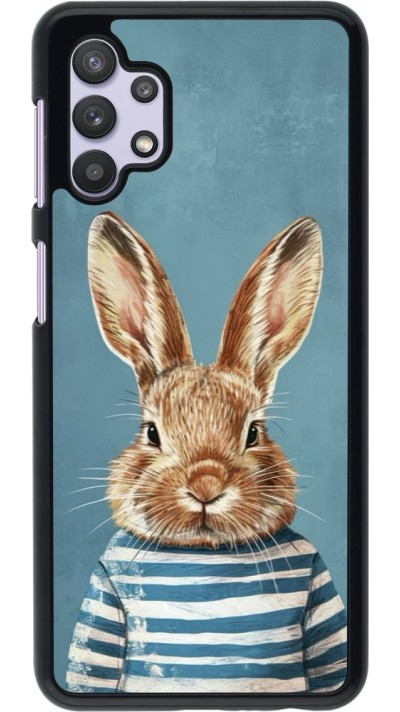 Coque Samsung Galaxy A32 5G - Easter 2026 Rabbit navy