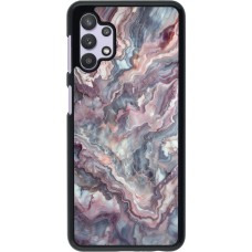 Samsung Galaxy A32 5G Case Hülle - Violetter silberner Marmor