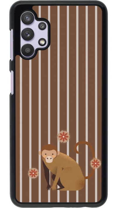 Coque Samsung Galaxy A32 5G - Monkey with stripes