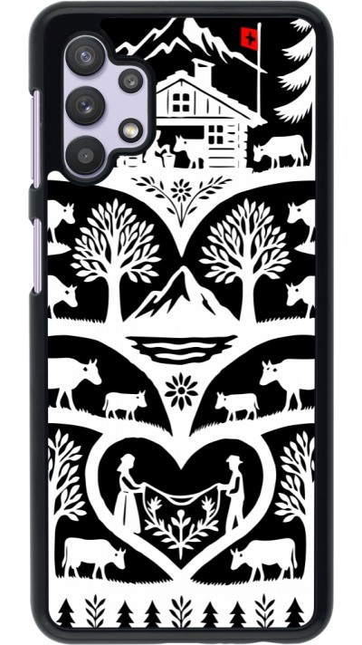 Coque Samsung Galaxy A32 5G - Poya Suisse 2 noir