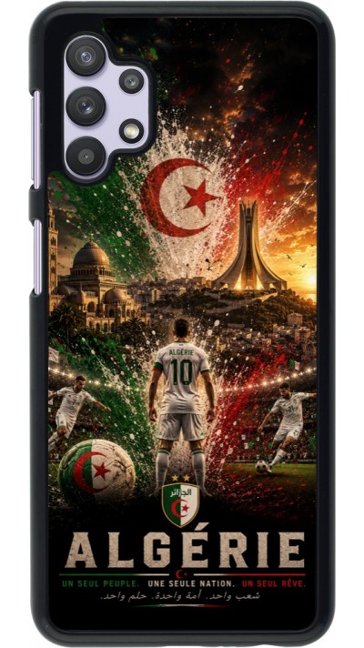 Coque Samsung Galaxy A32 5G - Football Algérie splash 2026
