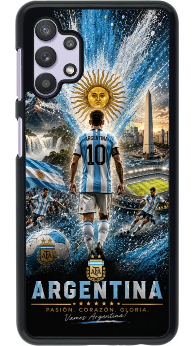 Coque Samsung Galaxy A32 5G - Football Argentine splash 2026