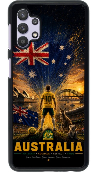 Coque Samsung Galaxy A32 5G - Football Australie splash 2026