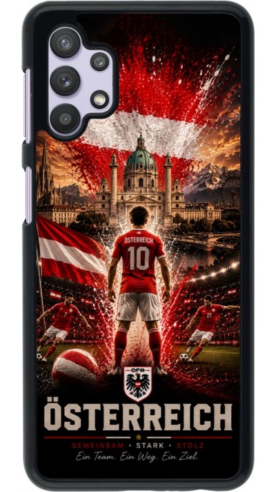 Coque Samsung Galaxy A32 5G - Football Autriche splash 2026