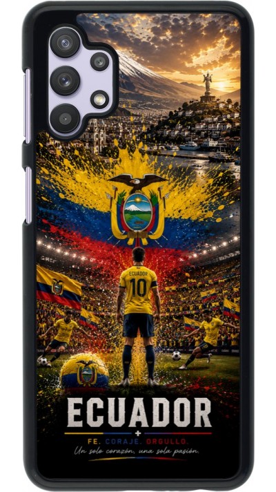 Coque Samsung Galaxy A32 5G - Football Équateur splash 2026