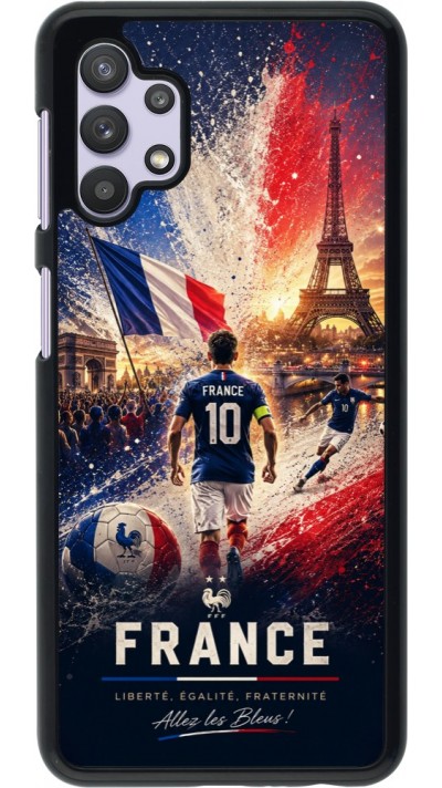 Coque Samsung Galaxy A32 5G - Football France splash 2026