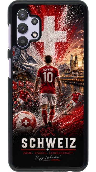 Coque Samsung Galaxy A32 5G - Football Schweiz splash 2026