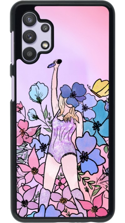 Coque Samsung Galaxy A32 5G - Taylor Swift Sketch - Pink